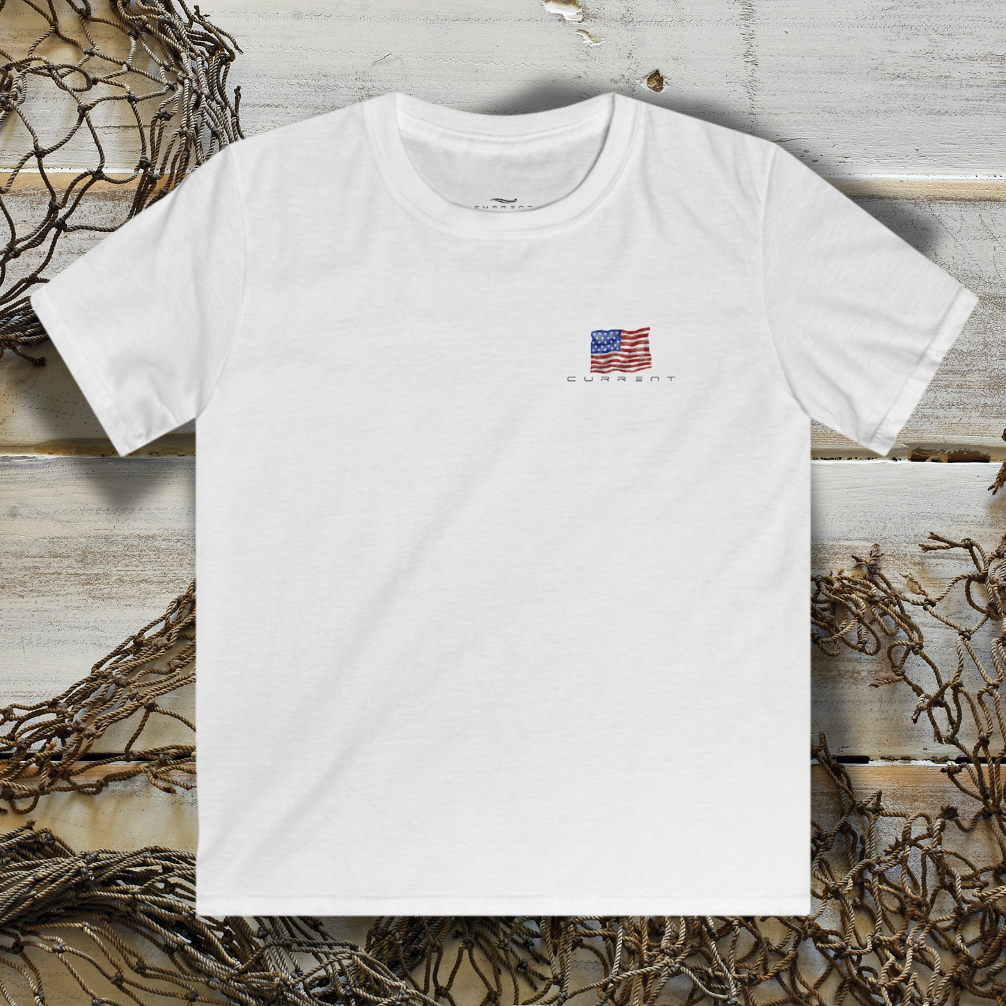 Kids Camo Blue Marlin Short Sleeve Tee