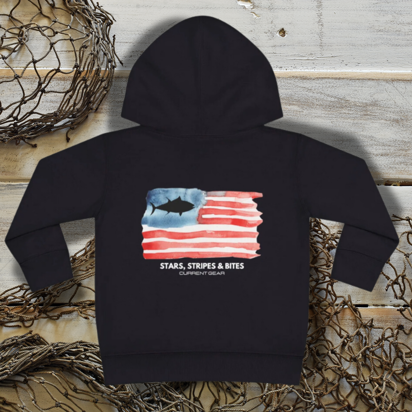 Toddler Stars Stripes & Bites Fleece Hoodie