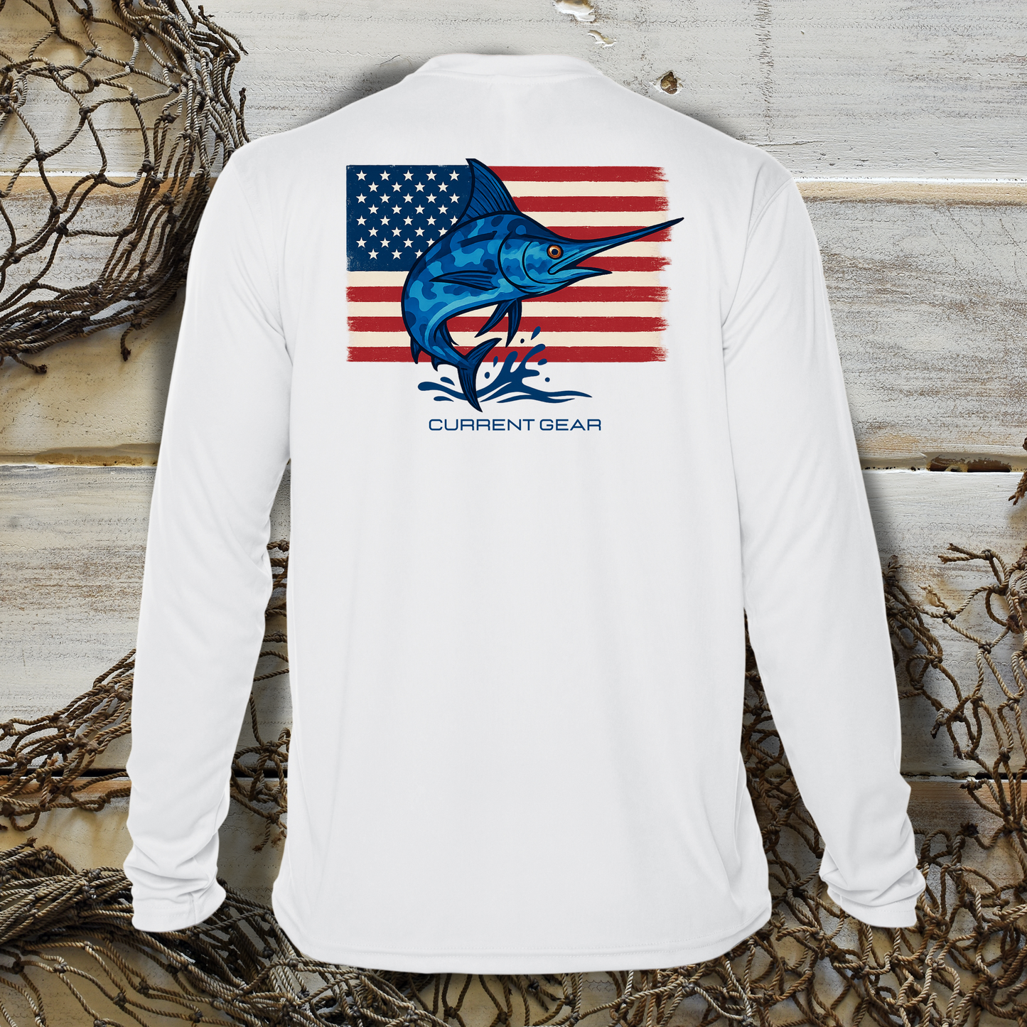 Men's Camo Marlin UPF 50 Performance Shirt