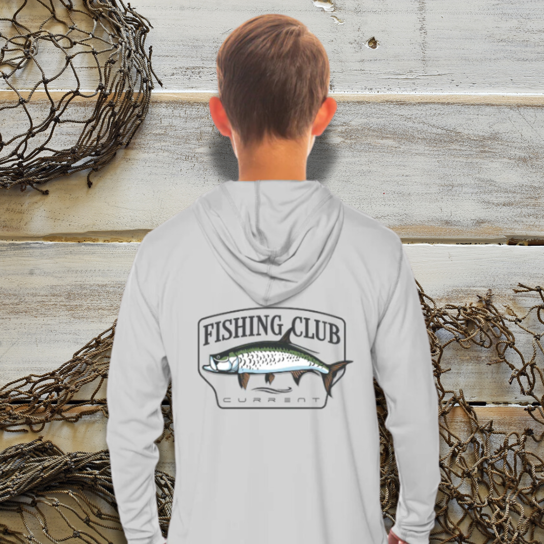Kids Tarpon Club UPF 50 Hooded Performance Shirt