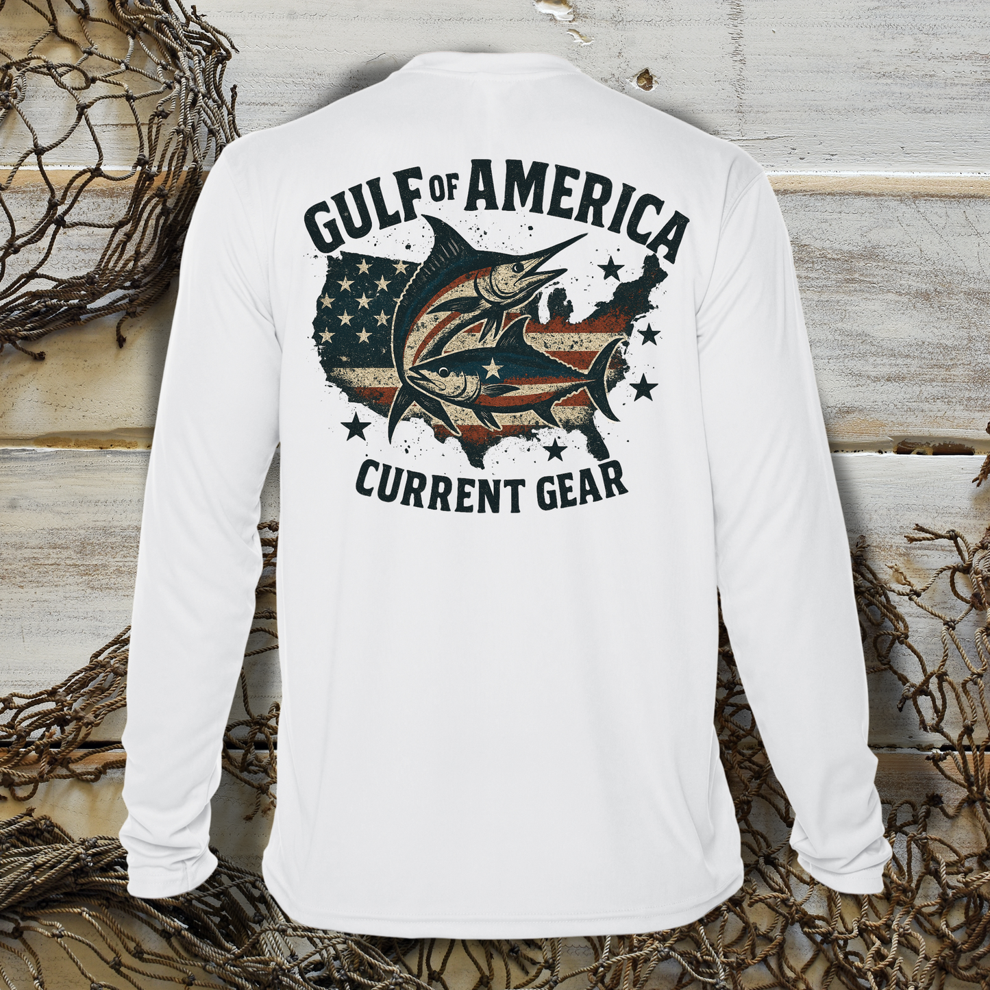 Men's Gulf of America Flag UPF Performance Shirt