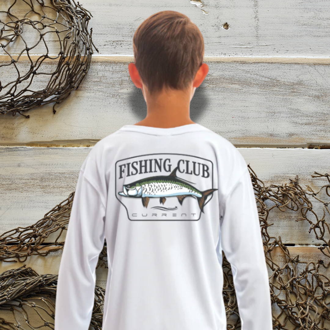 Kids Tarpon Club UPF 50 Hooded Performance Shirt