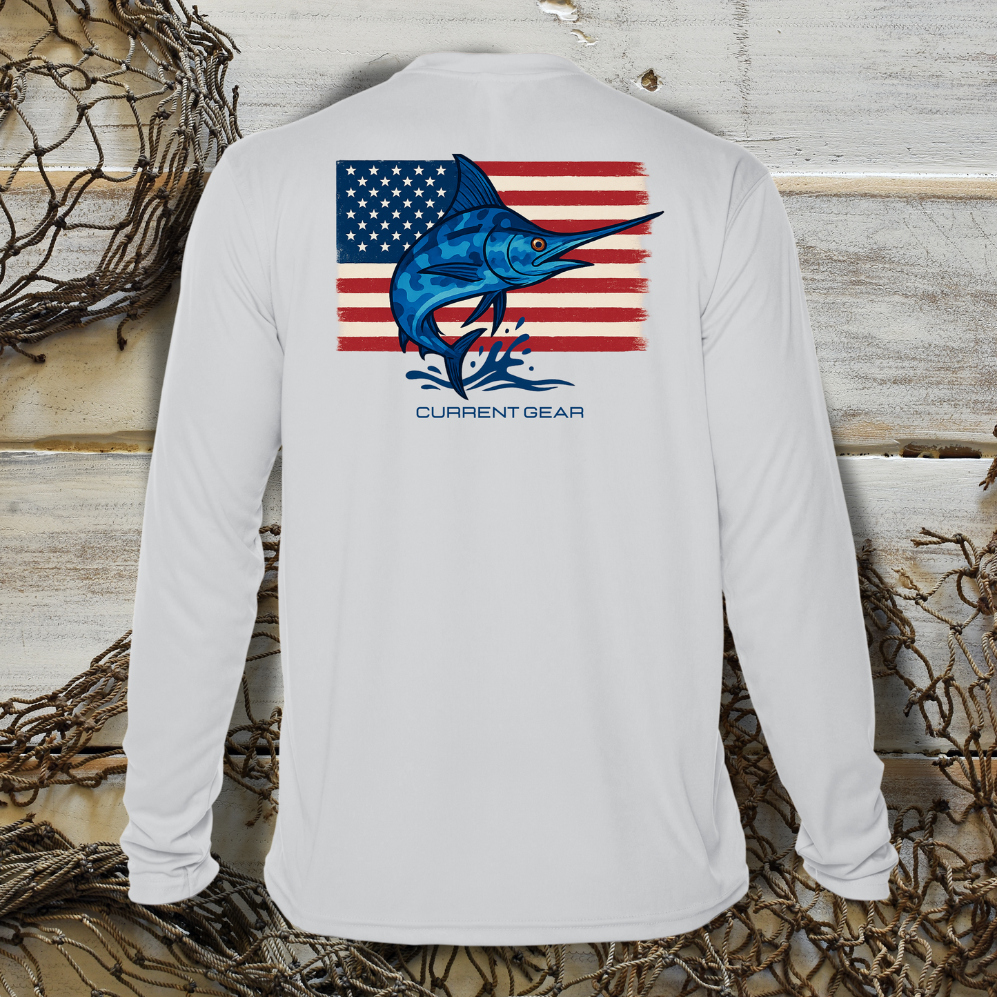 Men's Camo Marlin UPF 50 Performance Shirt