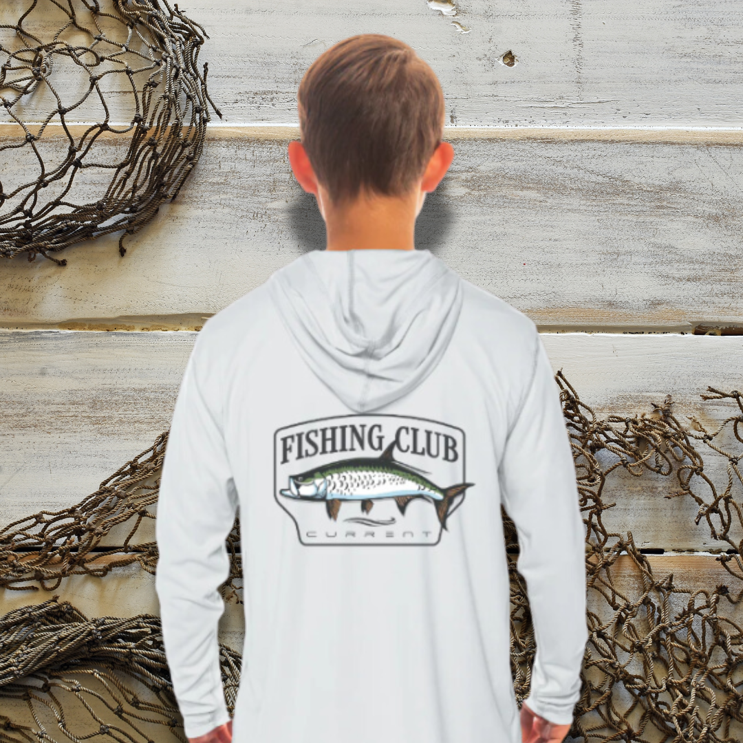 Kids Tarpon Club UPF 50 Hooded Performance Shirt