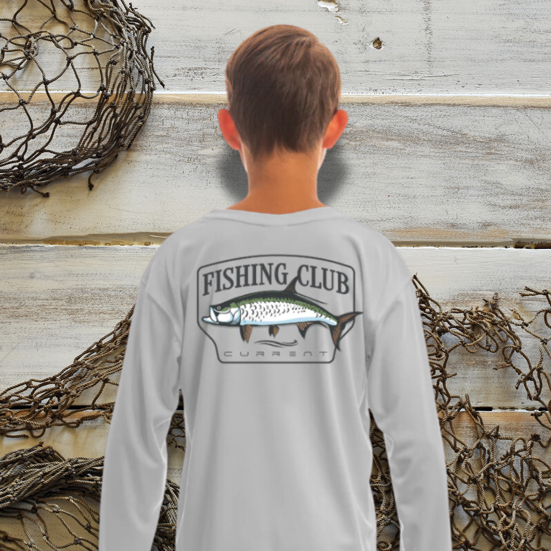 Kids Tarpon Club UPF 50 Hooded Performance Shirt