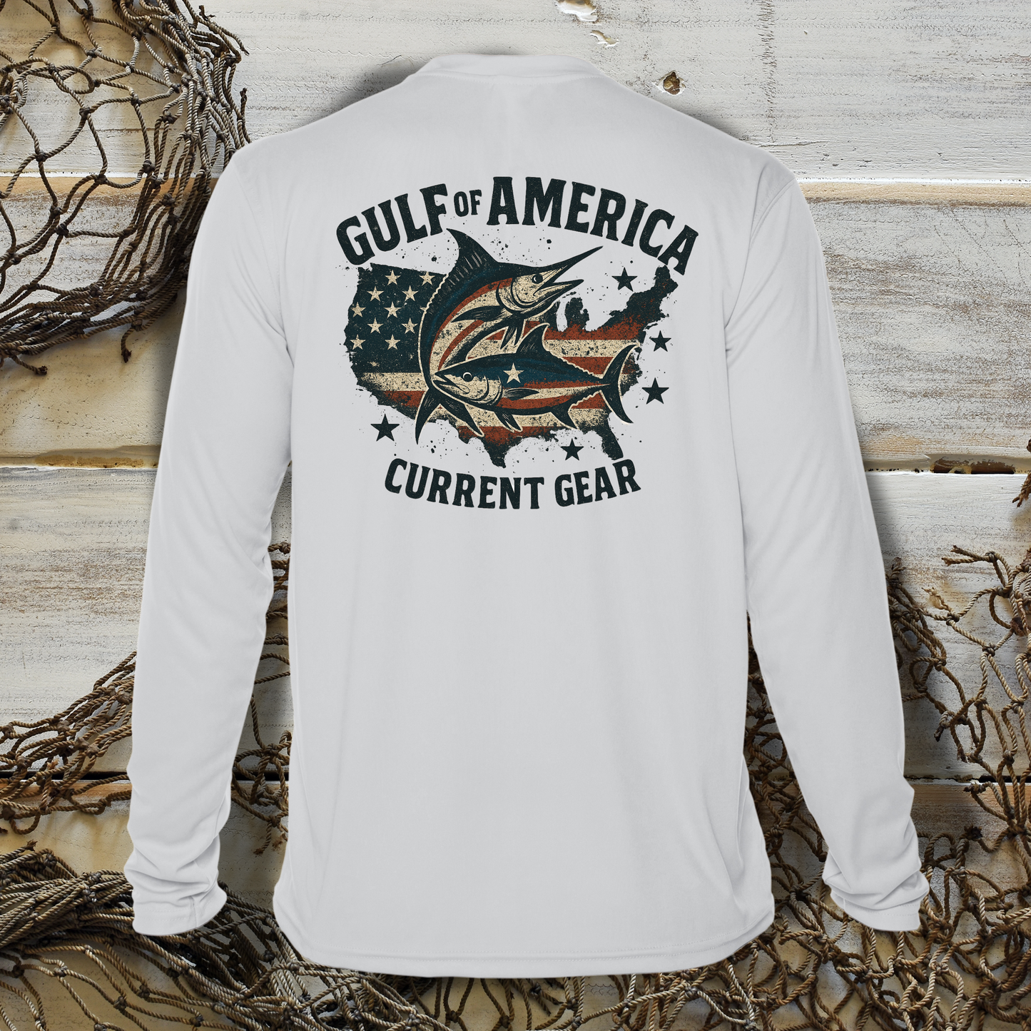 Men's Gulf of America Flag UPF Performance Shirt