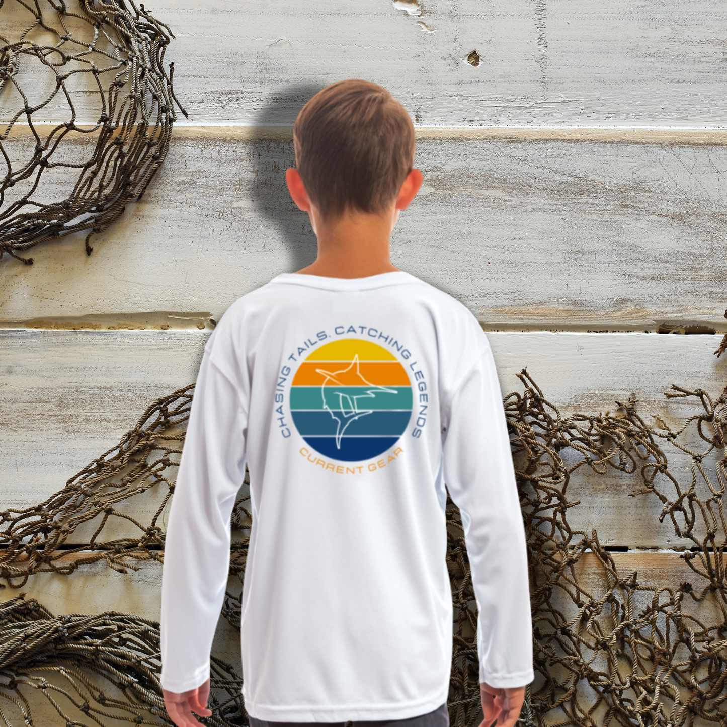 Kids Chasing Tails UPF 50 Hooded Performance Shirt