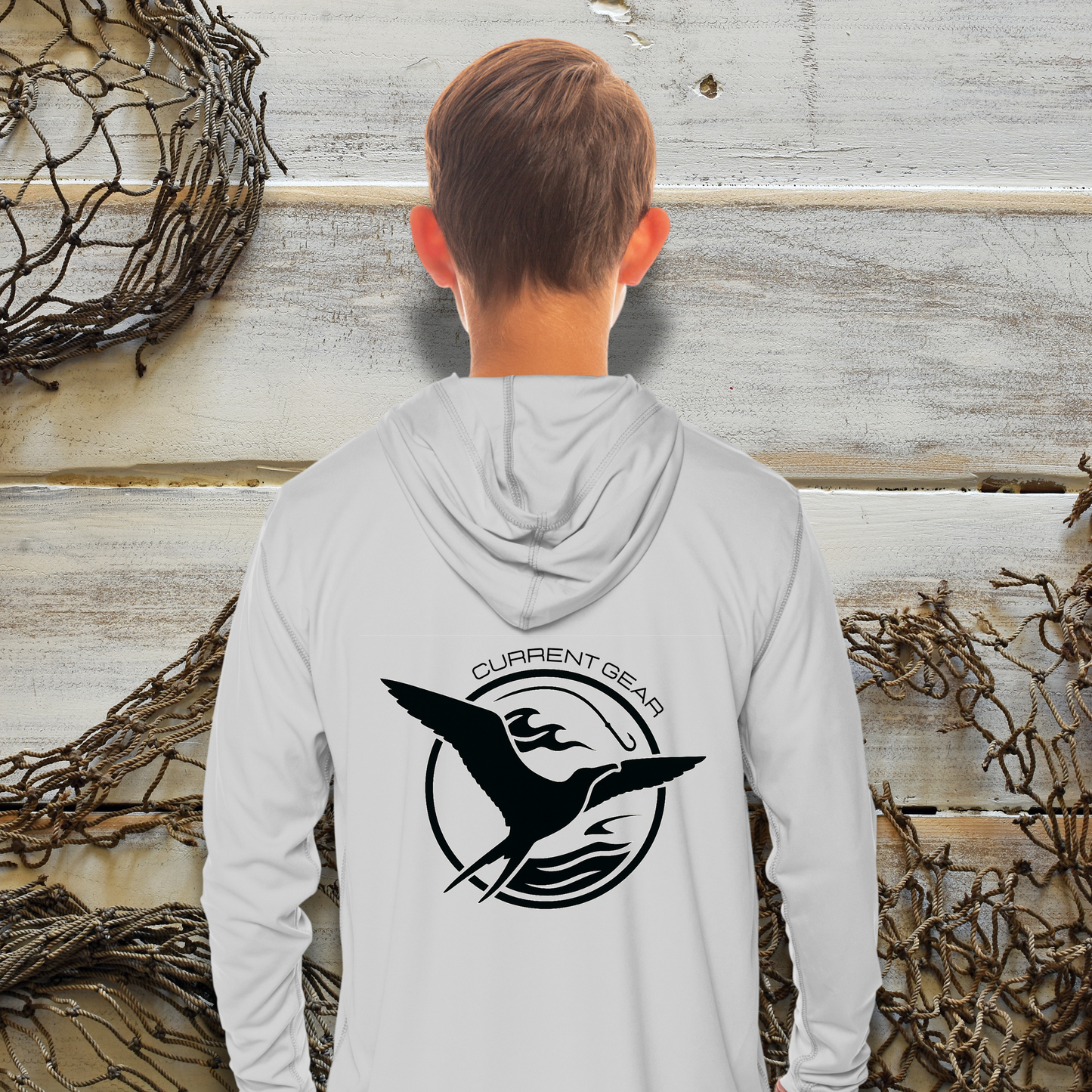 Kids Frigate UPF 50 Hooded Performance Shirt