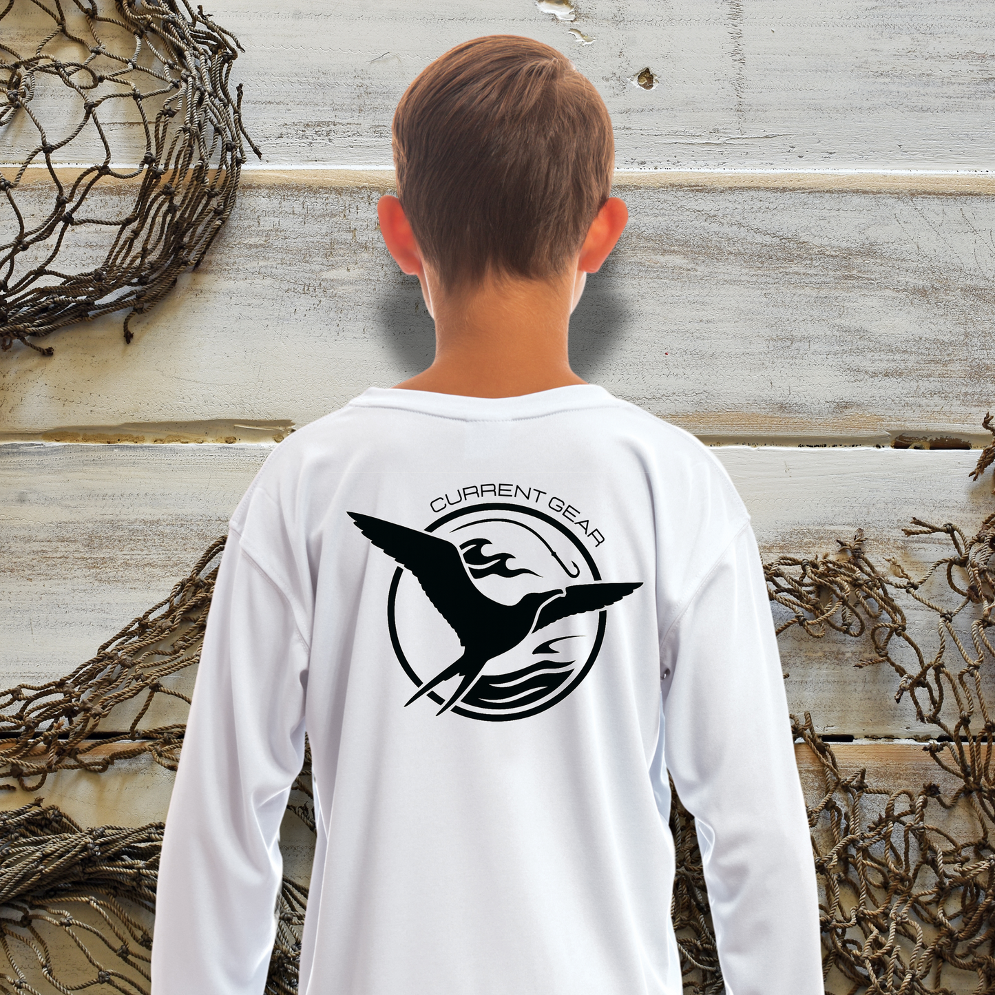 Kids Frigate UPF 50 Hooded Performance Shirt