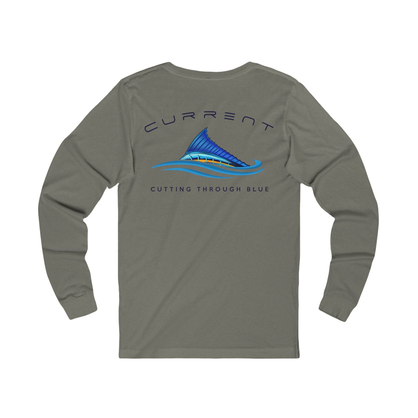 Men's Cutting Through Blue Long Sleeve