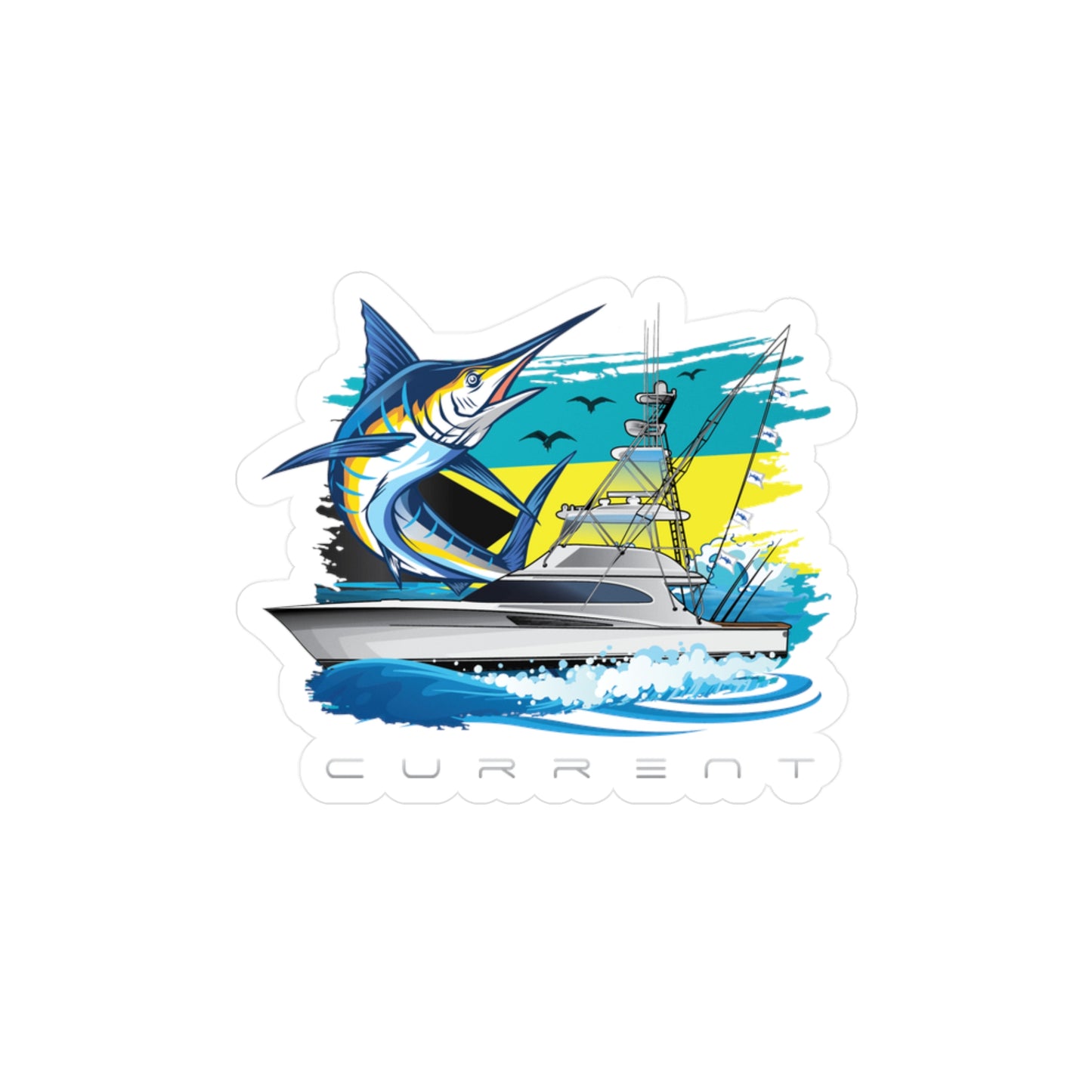 Bahamian Current Vinyl Decal