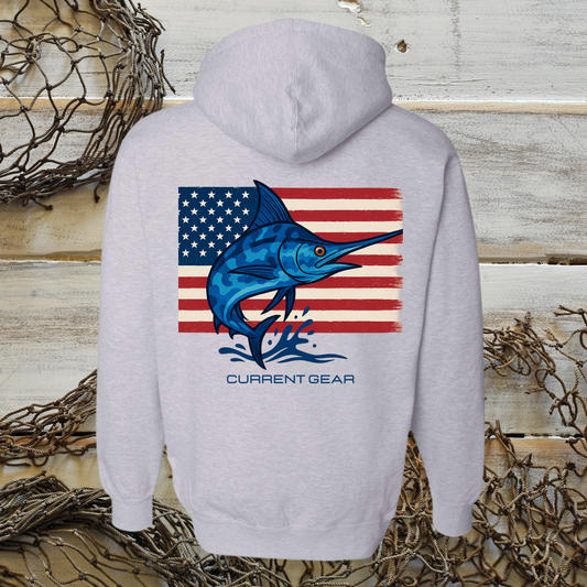 Kids Camo Blue Marlin Sweatshirt