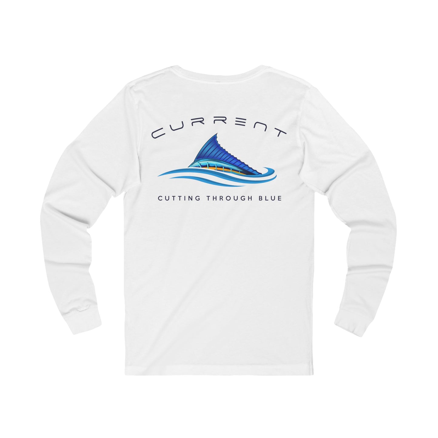 Men's Cutting Through Blue Long Sleeve