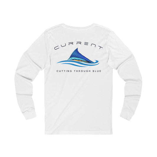 Men's Cutting Through Blue Long Sleeve