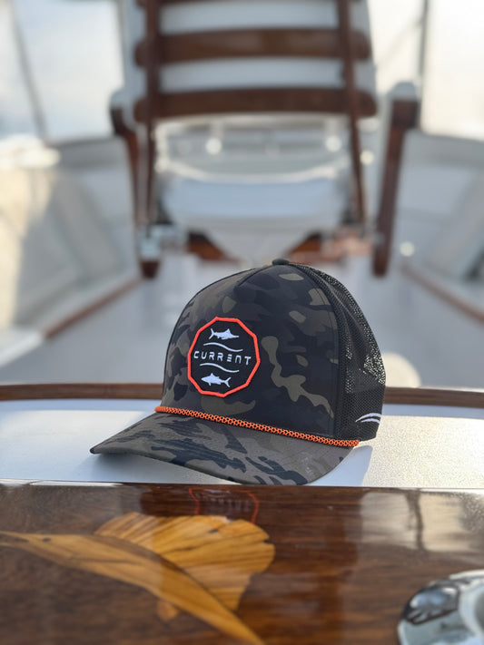Men's Blue Water Camo Hat