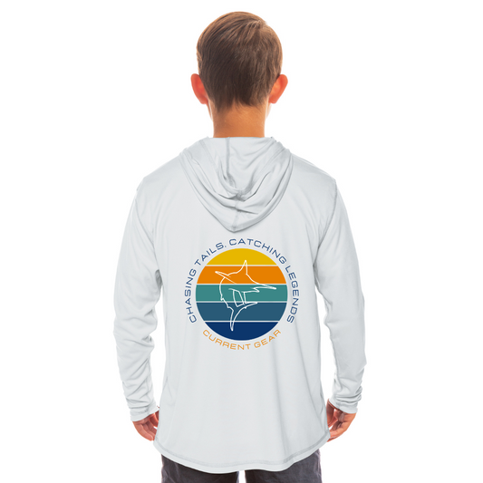 Kids Chasing Tails UPF 50 Hooded Performance Shirt