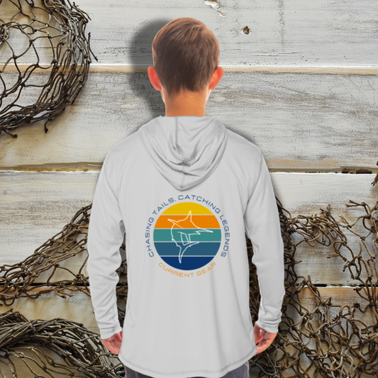 Kids Chasing Tails UPF 50 Hooded Performance Shirt